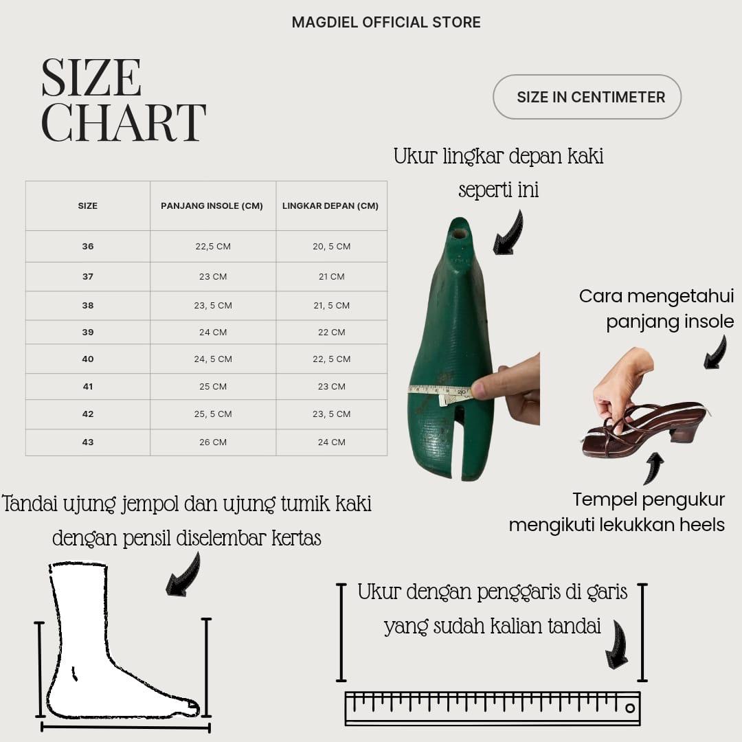 Magdiel Caroline Heels Wanita Sandal Hak Tinggi 3 cm