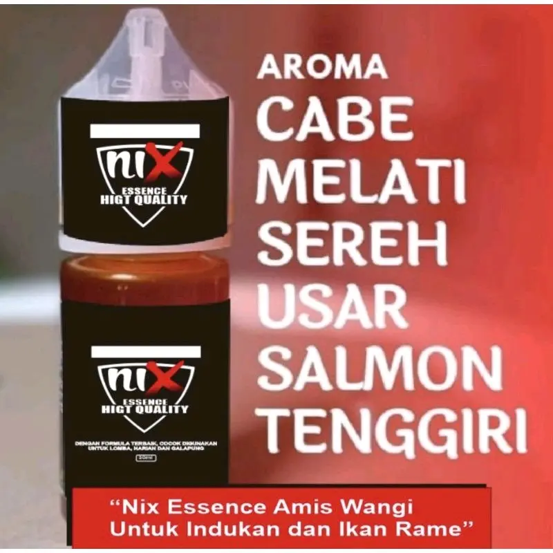 Essen Ikan Babon/Indukan dan Ikan Rame/Nix Essen Aroma Cabe Melati Sereh Usar Madu Salmon Tenggiri/Essen Harian dan Lomba