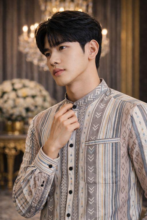 Baju Pria Dewasa Kemko Salur Terbaru Lengan Panjang Baju Lebaran Model Terkini