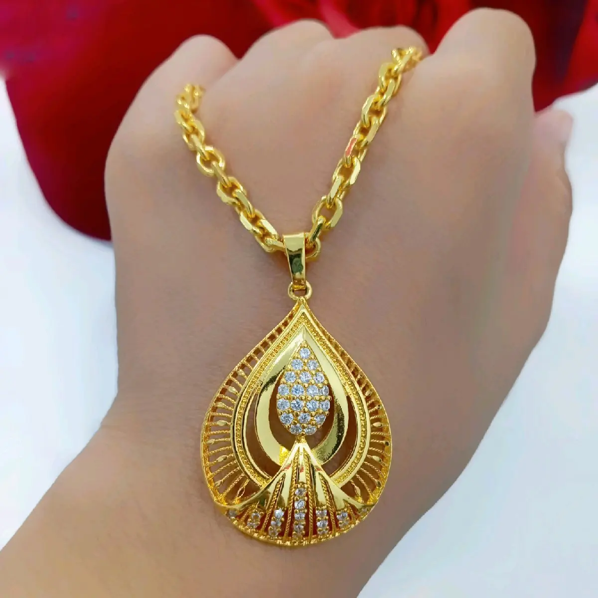 kalung ovle24k terlaris anti karat