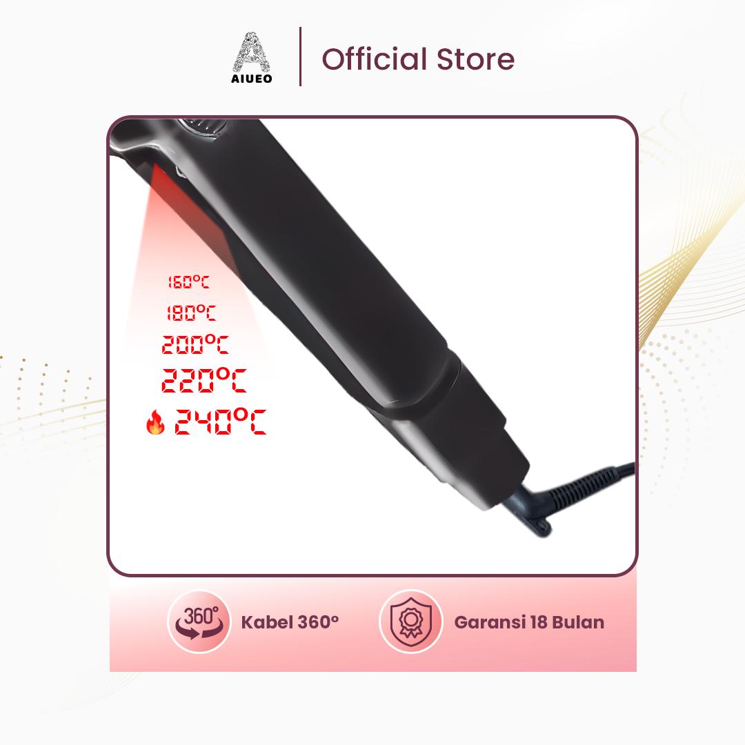 AIUEO.INDO Best Seller! Catokan AIUEO Rambut BERLI 8099 – Fast Heating, Rambut Tetap Lembut