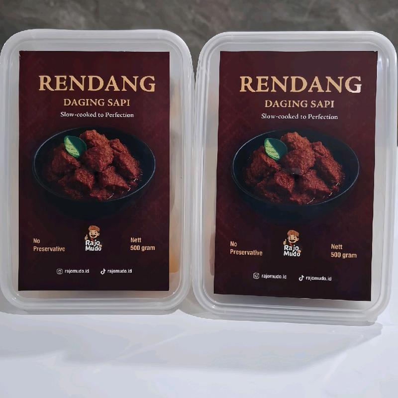 Rendang Daging Sapi Rajo Mudo 500gr (Normal) - Shop | Tokopedia