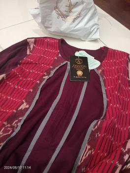 Product Review of Gamis Amanda Nava Rayon Twill Premium Mix Tenun Troso Random [free Goodie bag dan puoch] from m**e 0