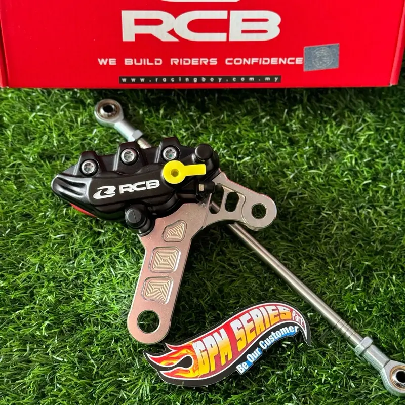 Pengereman Kaliper belakang ninja R SS RR ZX M OLD 150 RCB RACING BOY S series set breket cnc dan stanhub stanlis pnp piringan disk cakram 220mm Motorcycle 2