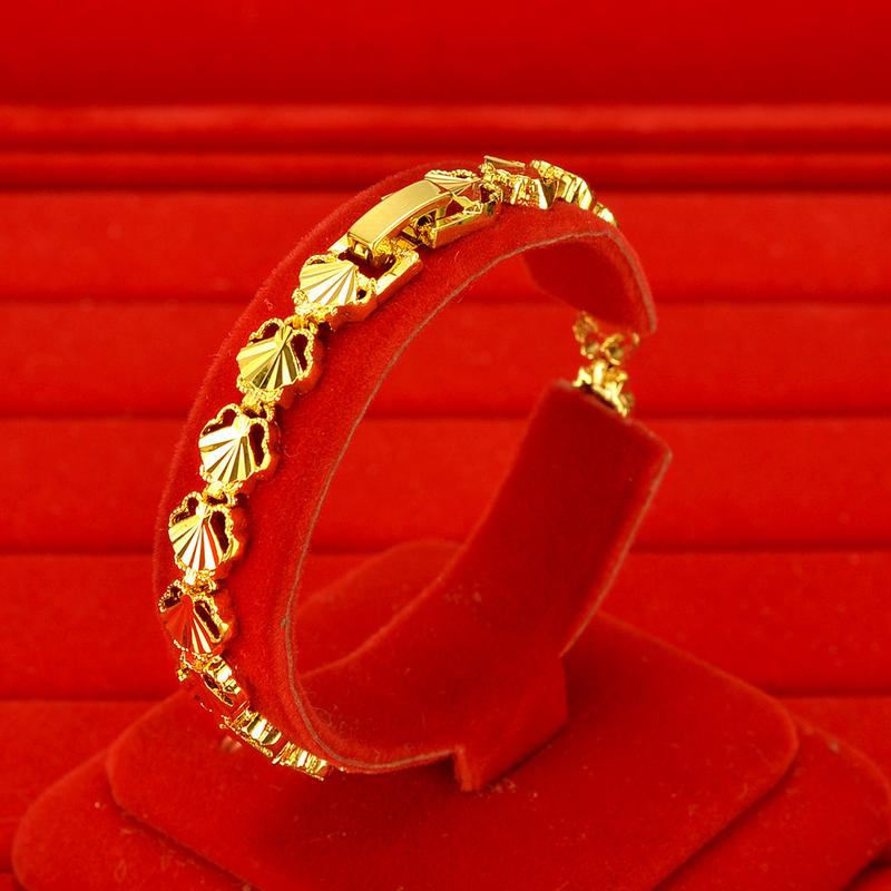 Product Introduction of Copper gold-plated watch chain, Geely bracelet, gold-plated accessories, non fading, non peeling alarm jewelry -24H shipping, free gift jewelry box 15