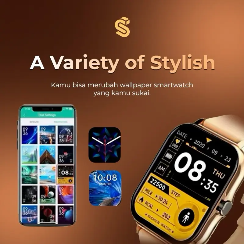 Stuftech Series Lite version Smartwatch Pintar Bluetooth Connection Ponsel Jam 4
