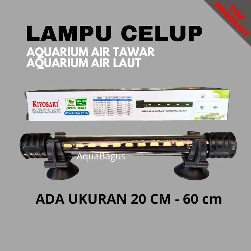 Lampu Led Celup T4 20 30 40 50 60 cm Aquarium Aquascape 0
