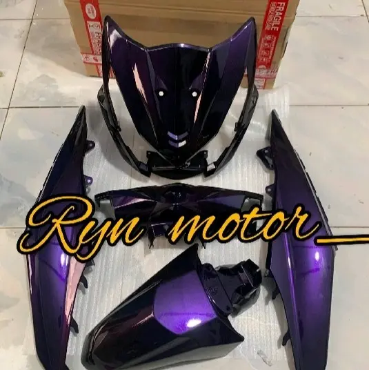 Cover full body halus beat fi 2013-2016 warna hitam lembayung ungu Motorcycle