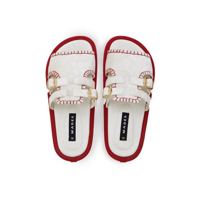 Gambar Double Buckles T-Platform - White - 39 dari Mader Kota Depok 5 Tokopedia