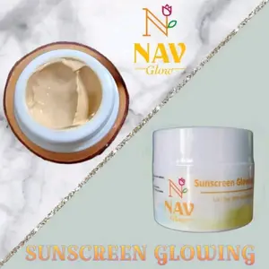 NAV Glow Sunscreen Glowing - Tinted Sunscreen With Niacinamide Kemasan terbaru