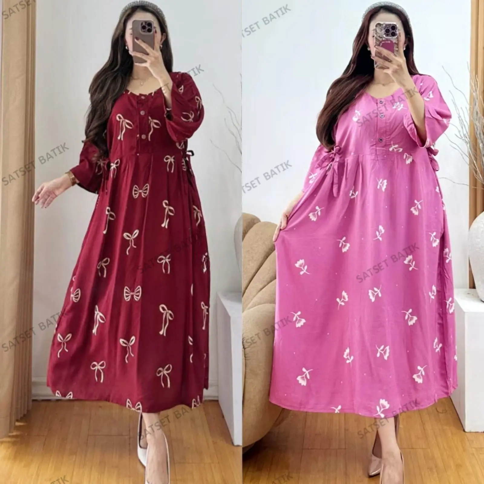 Pita marun - Mawar  pink