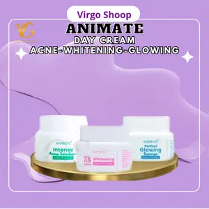 [ECER] Day Cream Animate Skincare - Whitening Series - Glowing Barrier - Acne Solution - Perawatan Kulit - Virgo Shoop Pelembab