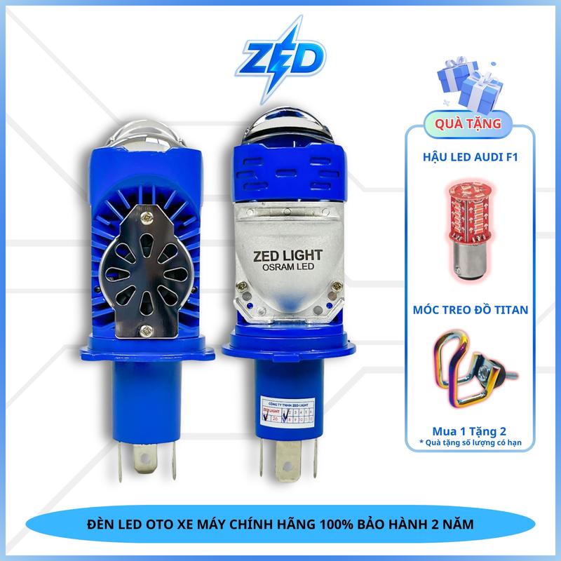 [Chuẩn Hãng ZEDLIGHT] Đèn Pha LED Bi Cầu V30 Ultra - 65W Bản Cao Cấp Trợ Pha Laser - 12 24V ĐiệnBình Chân H4 - Bảo Hành 2 Năm - Phụ Tùng ÔTô, Xe Máy