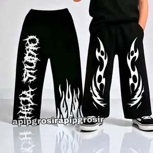 Celana Skena Baggy Loose pants Anak Usia 6-12 Tahun Celana Baggy Starpants Anak Unisex Laki Perempuan Terbaru Celana Panjang Polos Anak Motif Sablon DTF Premium Savior Curavture Redstar Baggy Starpants Wanita Style Korean Terlaris