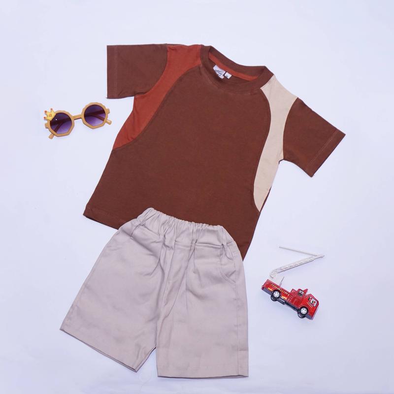 moloskids - setelan anak threetone combed 30s celana cotton twill 3