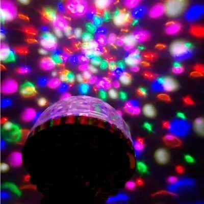 Lampu LED RGB E27 7 Warna Lampu Disko Lampu Disco RGB Mini seharga 6