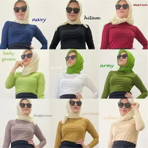 PROMO MANSET BADAN POLOS TEBAL ADEM SIZE M L XL XXL XXXL TURTLENECK BAHAN KAOS TIDAK LICIN / MANSET BADAN KAOS RAYON TEBAL LEHER TINGGI JS01A