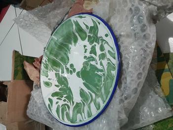 Product Review of PER- BIJI [ SATUAN ] / Piring seng / Piring jadul / Piring Enamel 14cm. 16cm, 20cm dan 22cm// PIRING SENG JADUL from (**) 1