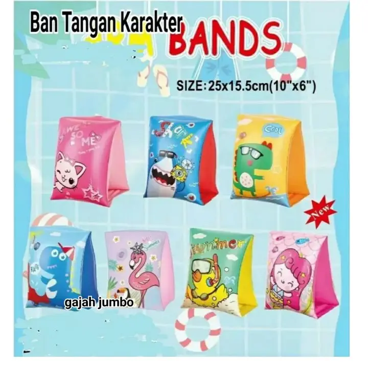 AQUATIC 2127 pelampung lengan anak karakter 1 Pasang Ban Renang Anak Ban Berenang Anak Pelampung Tangan anak Ban Lengan Arm Band Ban Pelampung SWIM RING BAN RENANG 3
