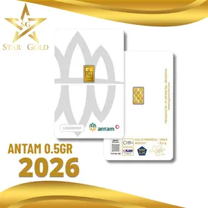 LOGAM MULIA ANTAM ( LM ) 0.5GR 0.5 GRAM VAC PREES