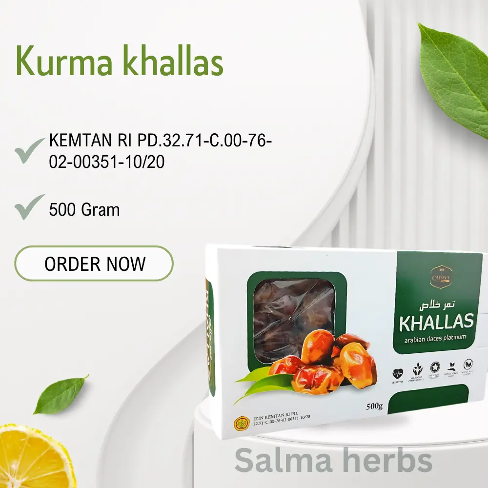 Kurma khallas 500 gram FRESH FREEZER TIDAK BEKU korma kholas 500gr dates 100% ORIGINAL LANGSUNG DARI PRODUSEN ASLI