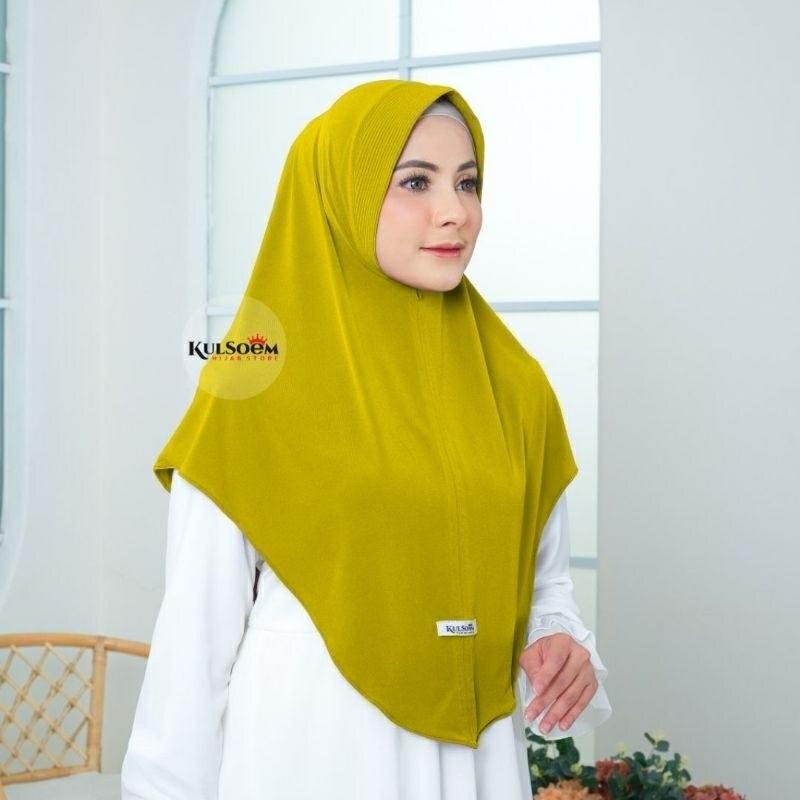 Product Introduction of HIJAB INSTAN PET ALYA-KERUDUNG BERGO-JERSEY SUPER PREMIUM-KULSOEM Muslim Wanita Simple 22