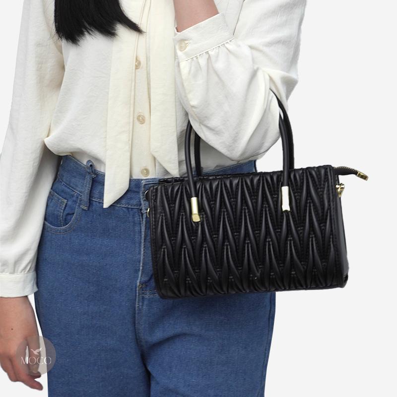 MOCO Fashion Tas Selempang Wanita Hand Bag Tekstur Timbul Zigzag 2819 6