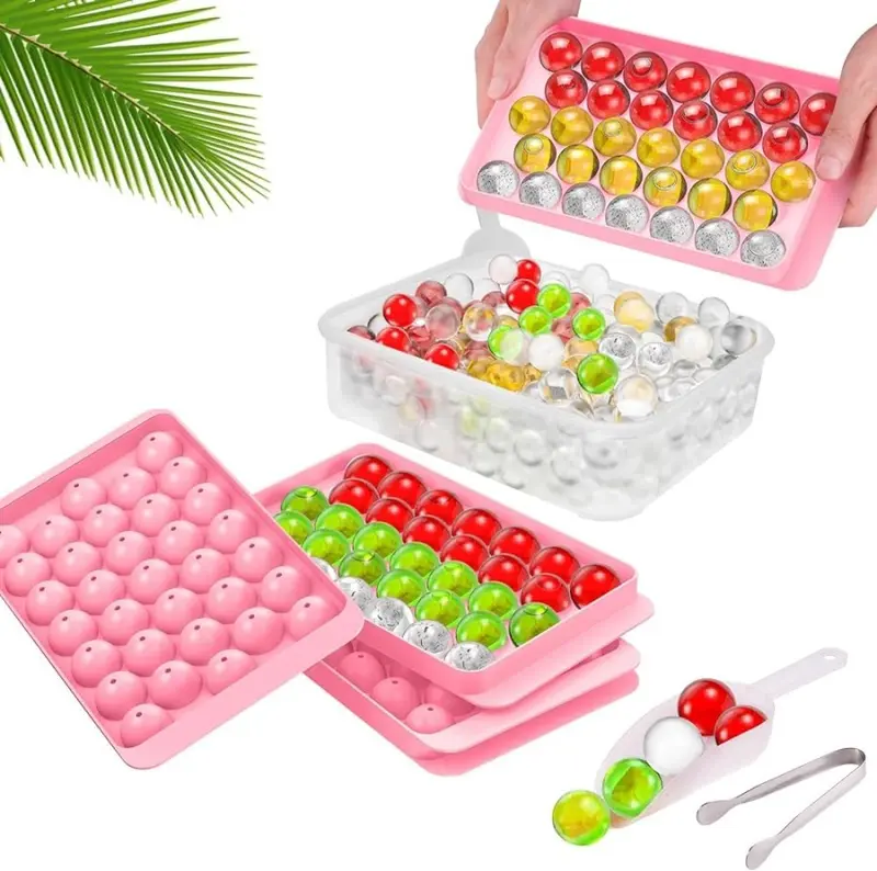 Cetakan Es Batu Bulat 33 Lubang - Cetakan Es Batu Bulat Puding Ice Ball Tray 33 Lubang 4