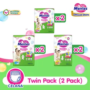 Merries Good Skin Ultra Jumbo Twinpack - Popok bayi celana