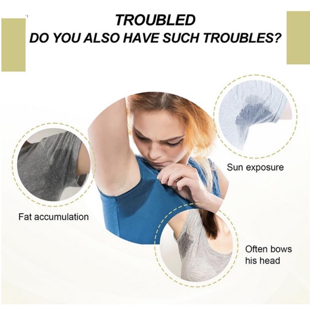 "Isi 10 Buah Pembalut Ketiak Penyerap Keringat Stickers, Pad Ketiak Kain Elastis , Anti Basah Anti Bau, Mencegah Keringat Meresap ke Kaos, Cocok untuk Orang Rentan Berkeringat "