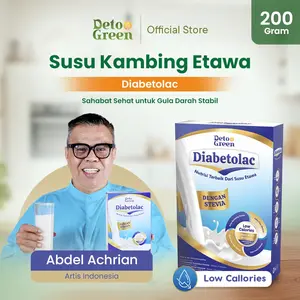 Diabetolac Susu Kambing Etawa Murni untuk Gula Darah Stabil 200 Gram Bahan Milk Bubuk Dairy (GMV)