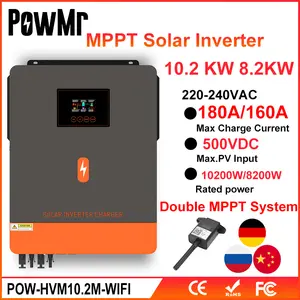 PowMr Grid Tie Inverter 10.2KW 8.2KW 6.2KW Hybrid Solar Inverter