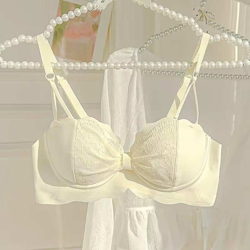 Áo Ngực không dây Bộ Đồ Lót Ren Gợi Cảm Ngực Tập Hợp Làm Cho Chúng Trông Lớn Hơn Chống Chảy Xệ Nữ Women Top Bra 2