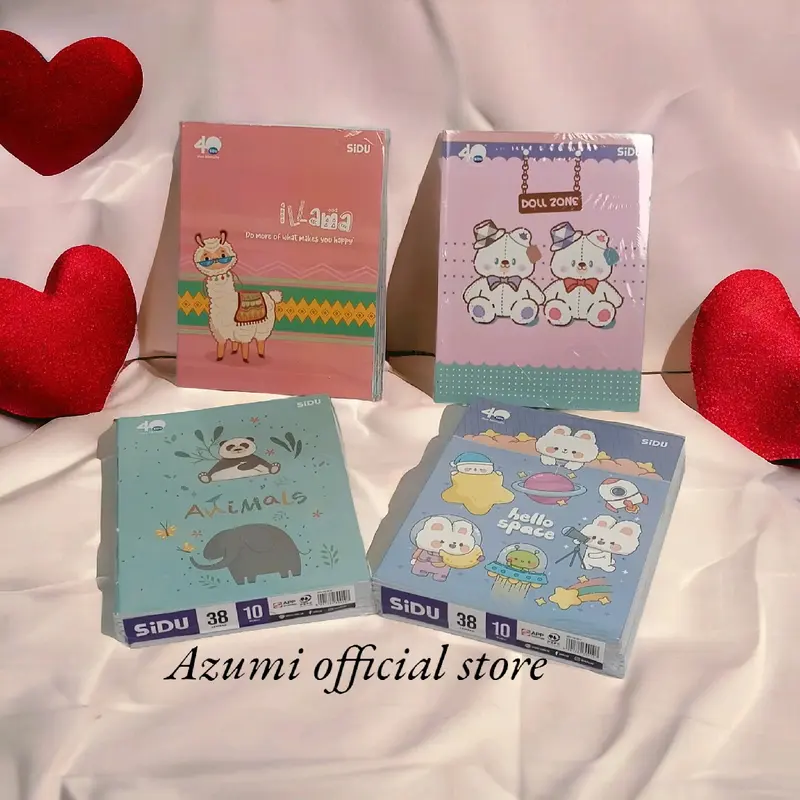 BUKU TULIS SIDU ISI 38 LEMBAR/1 PACK ISI 10 PCS/FREE TAG NAME 10 PCS Kertas 0