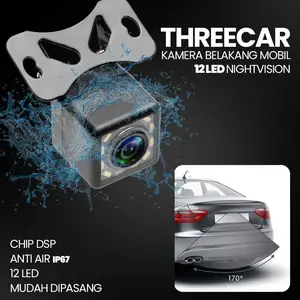 Kamera Mobil Belakang Car Rearview 12 LED Night Vision Camera - S12