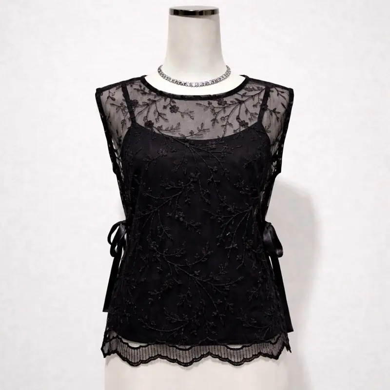Brukat Premium-Jeddah Vest Rompi Kekinian-Rompi Wanita Brukat-Vest Brukat Outer brukat Gardenia Sale || Korean Style Lace Vest - Rompi Brokat Tali Samping