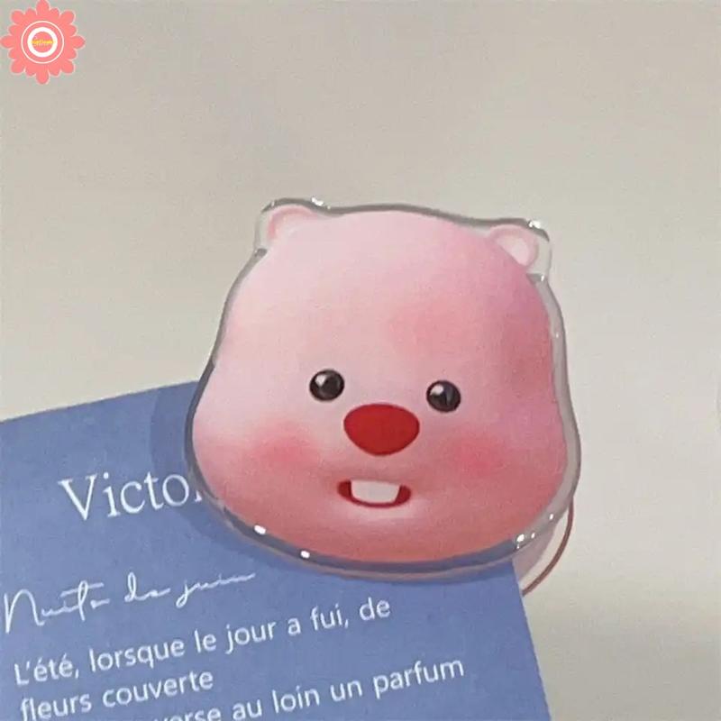 Giá Đỡ Điện Thoại Hoa Hướng Dương, Phim Hoạt Hình Vui Nhộn Và Dễ Thương, Vòng Lặp Nhỏ, Hải Ly, Phổ Thông, Tay Cầm Lười Biếng, Giá Đỡ Vòng Có Thể Gập Lại, Hàn Quốc 7