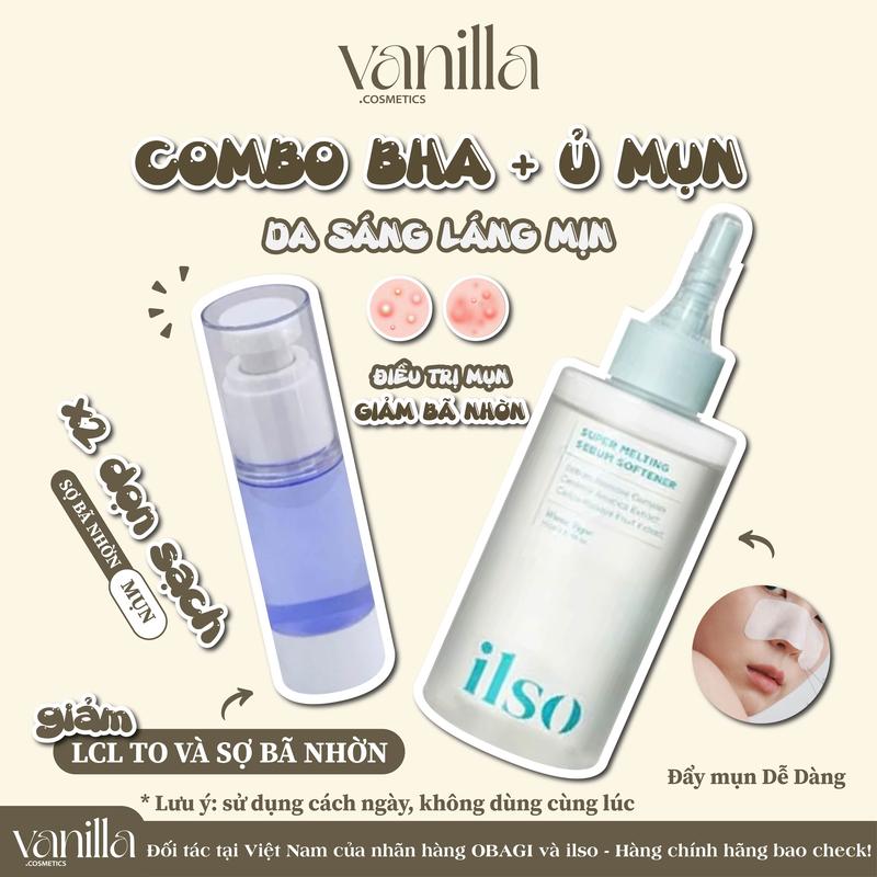 (BHA+ ủ mụn) Ủ mụn ilso SIZE CHIẾT 10ML