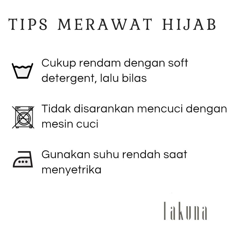 LAKUNA Voal Polos | Voal Premium Square  | Kerudung Basic Voal  | Hijab segiempat Nyaman | Jilbab Muslim Murah | Besic Voal | Voal Clasic Katun Lembut 7