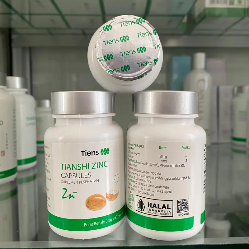 Suplemen Zinc Tiens Capsules Tianshi Original Bpom 3