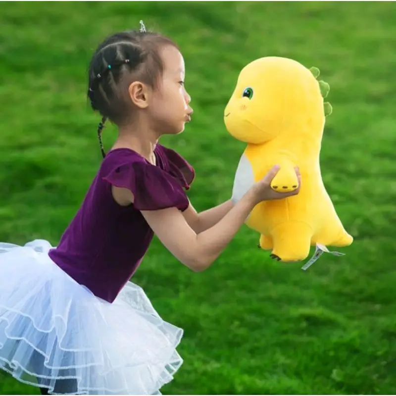 Boneka Dino Kuning Naloong Bahan Yelvo Halus Lembut Ukuran -/+30cm Berstandar SNI