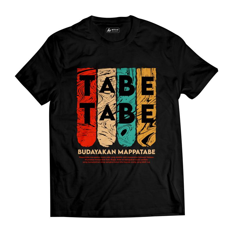 KAOS BUGIS TABE / BUDAKAN MAPPATABE / COTTON COMBED 24S 0