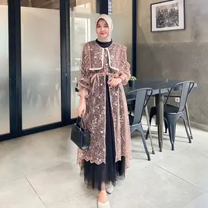 QOME - Tunik Bruklat / Tunik Ivy / Tunik Kondangan / Tunik Mewah Cantik Nyaman Wanita