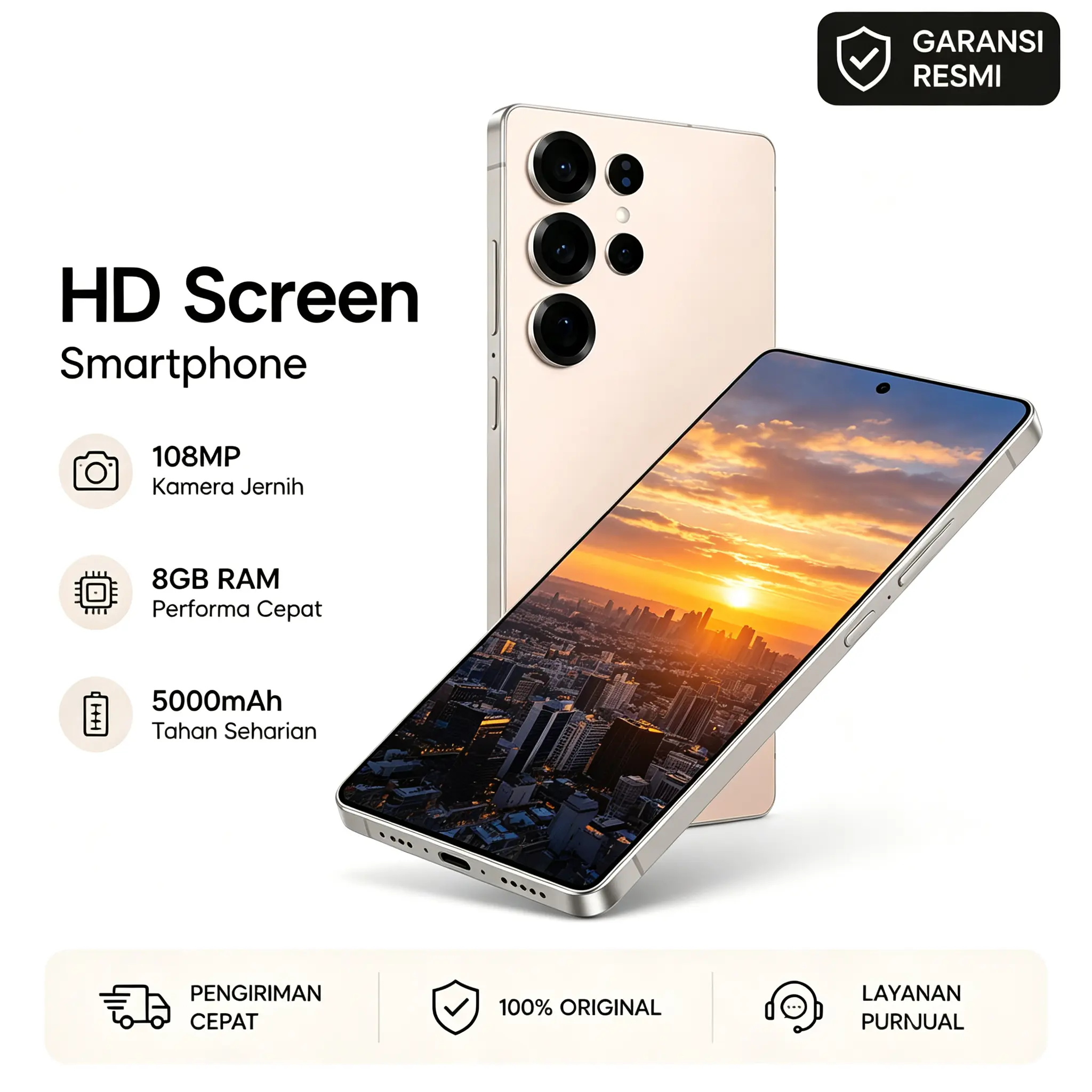 S-25 Ultra Original 16GB+1TB 7.5 Inch 8000mAh Battery 72+108MP Camera with Nightography 5G WiFi NFC Garansi Resmi 1 Tahun