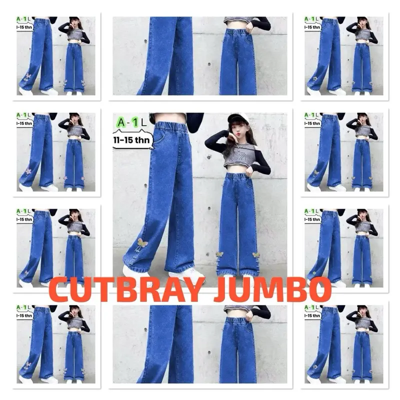 (KULOT JUMBO)Celana Anak cewek Panjang Model Kulot Usia 11-16 Tahun