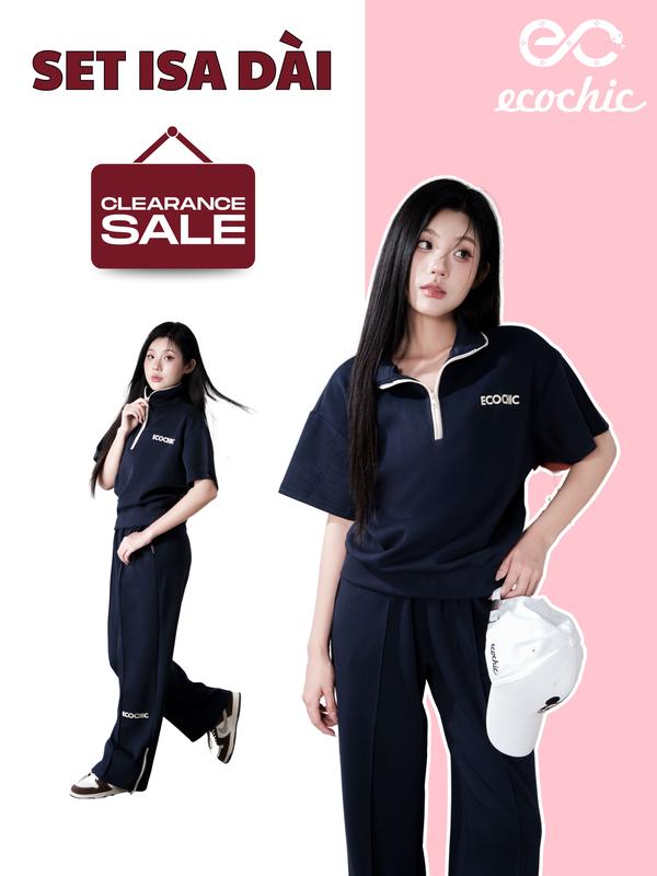 (LINK SALE) Set Bộ ISA Cổ Cao Áo Tay Ngắn Quần Dài B159 Set Bộ Cao Cấp ECC ON THE GO SỐ LƯỢNG CÓ HẠN