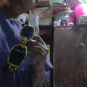 Kacamata Hitam Pria Wanita Ulzzang Model Rectangle Kotak Kacamata Retro Anti Uv Gaya Hip Hop