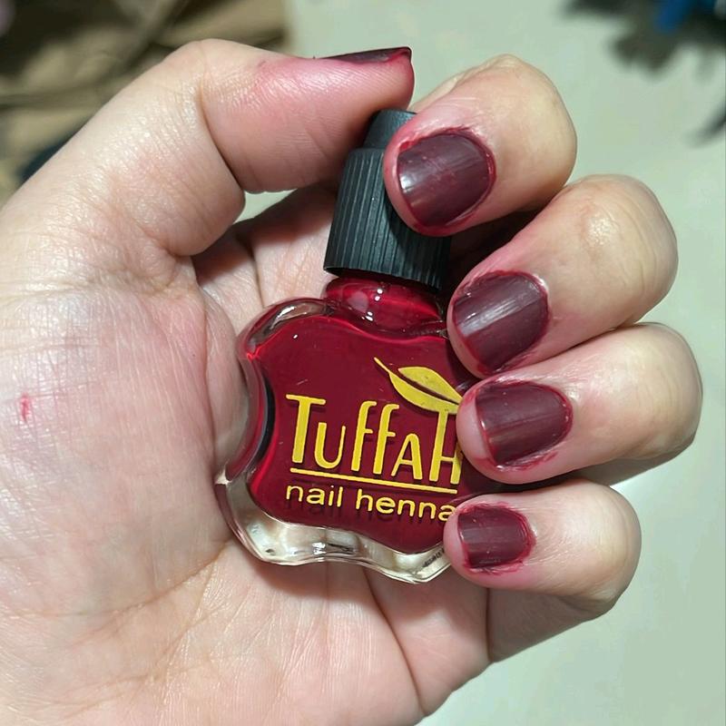 HENNA TUFFAH MAROON HALAL SAH SHOLAT 100% ORIGINAL nail henna muslimah kutek 3