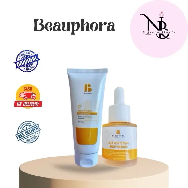 Lotion Beauphora Sunscreen Memutihkan Kulit Wajah - Waterproof, Mencerahkan, Facial, Berminyak, Vitamin Sunblock Kusam 1