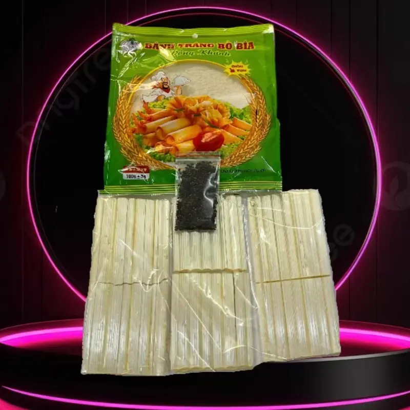 set bò pía đầy đủ (Hàng loại 1) bịch lá cuốn 30 lá loại to + 6 thanh kẹo + vừng